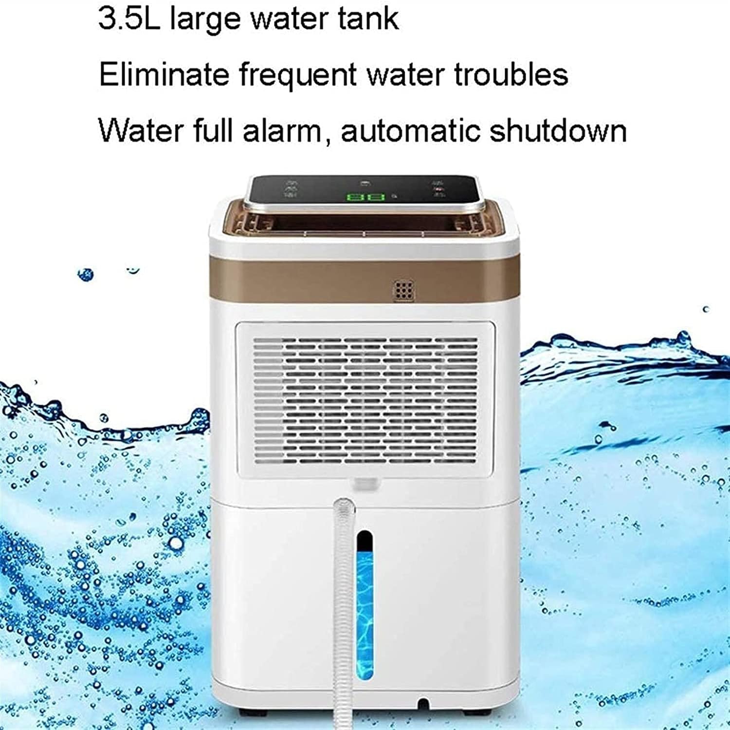 2 000 SQ FT Dehumidifiers for Basements Efficiently Removes Home Moisture Quiet Dehumidifiers for Bedroom Keep Humidity to 40% for Dry Clothes Auto Defrost with 3.5L Water Tank (White)