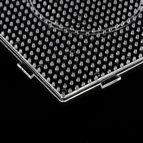 Vista 24 de Perler - Tableros de cuentas Dedoot de 18 piezas de 0.197 in, tablero de cuentas de plástico transparente con diseño de cuentas Perler