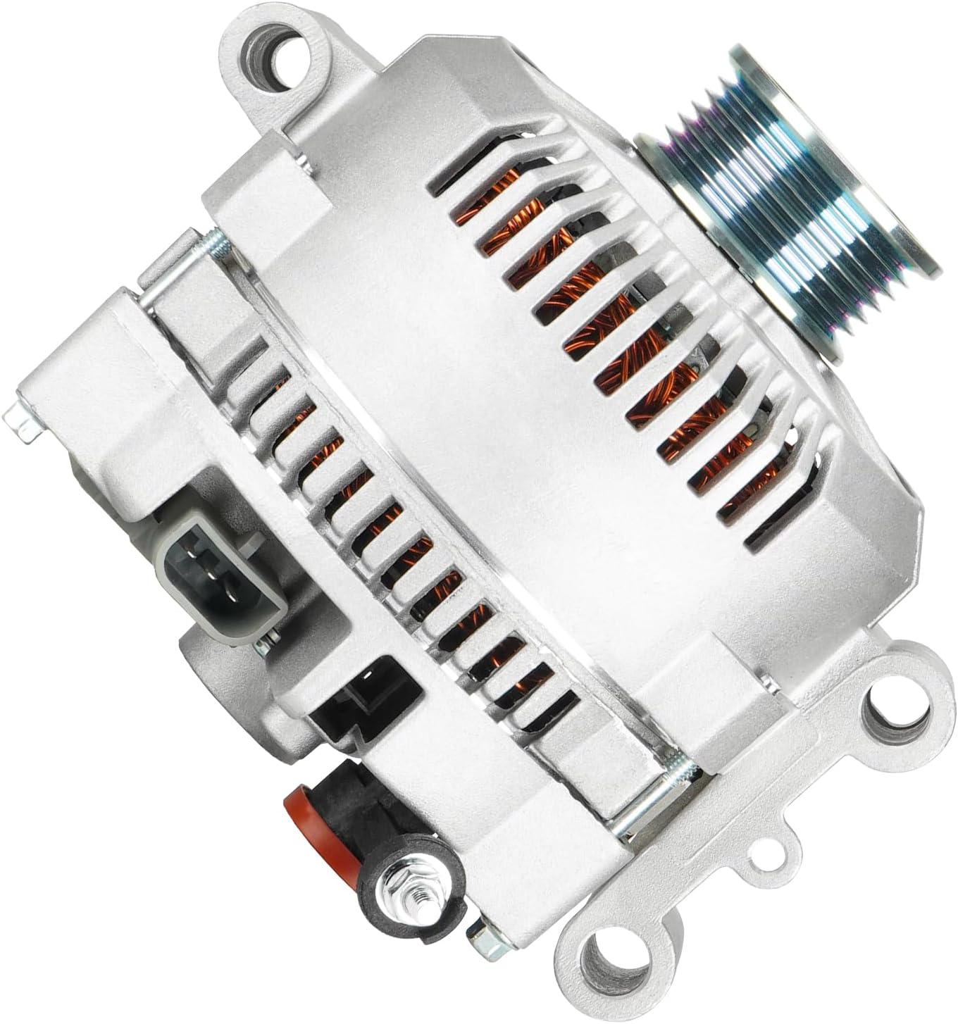 Alternator New for Explorer 4.0 4.0L 2004-2008 (From 12/05/2003), for Explorer Sport Trac 4.0L 2004-2005 2007-2008 (From 01/09/2004), for Ranger 4.0L 2007-2009, Replace for 5L2T-10300-AA