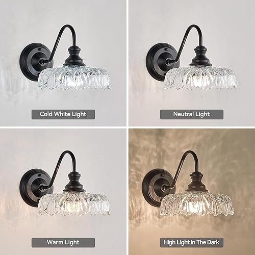 Miniatura 8 de HDDFL Lámpara de pared moderna para dormitorio, color negro mate, accesorios de iluminación para puerta, para sala de estar, pasillo, pasillo