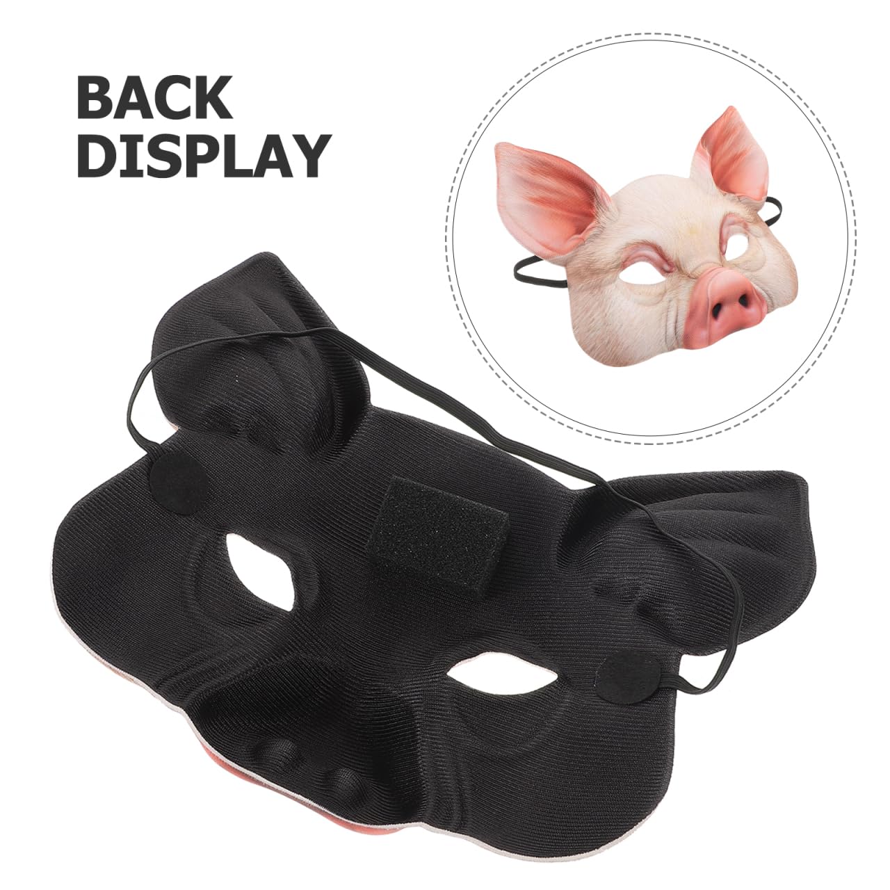 ibasenice Half Face Pig Mask Animal Mask with Elastic Band for Halloween Party Festival Masquerade Costume Accessory - Image 4