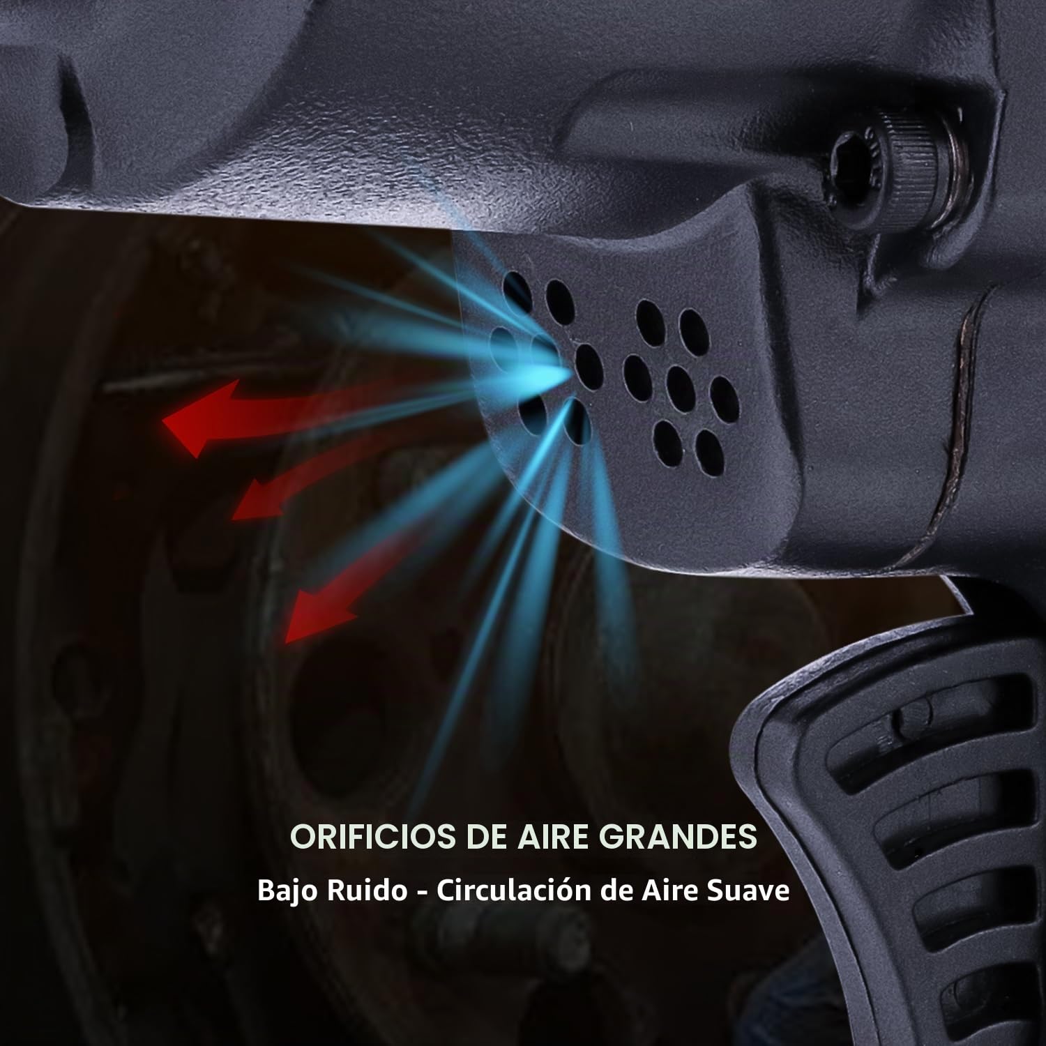 ORAZIO Juego de Llave de Impacto Neumática 1/2" 1200 N.M con 8 Vasos de 12-24 mm Profesional Pistola Impacto Neumatica para Garaje Coche Camión de Pernos Rueda Instalación Extracción