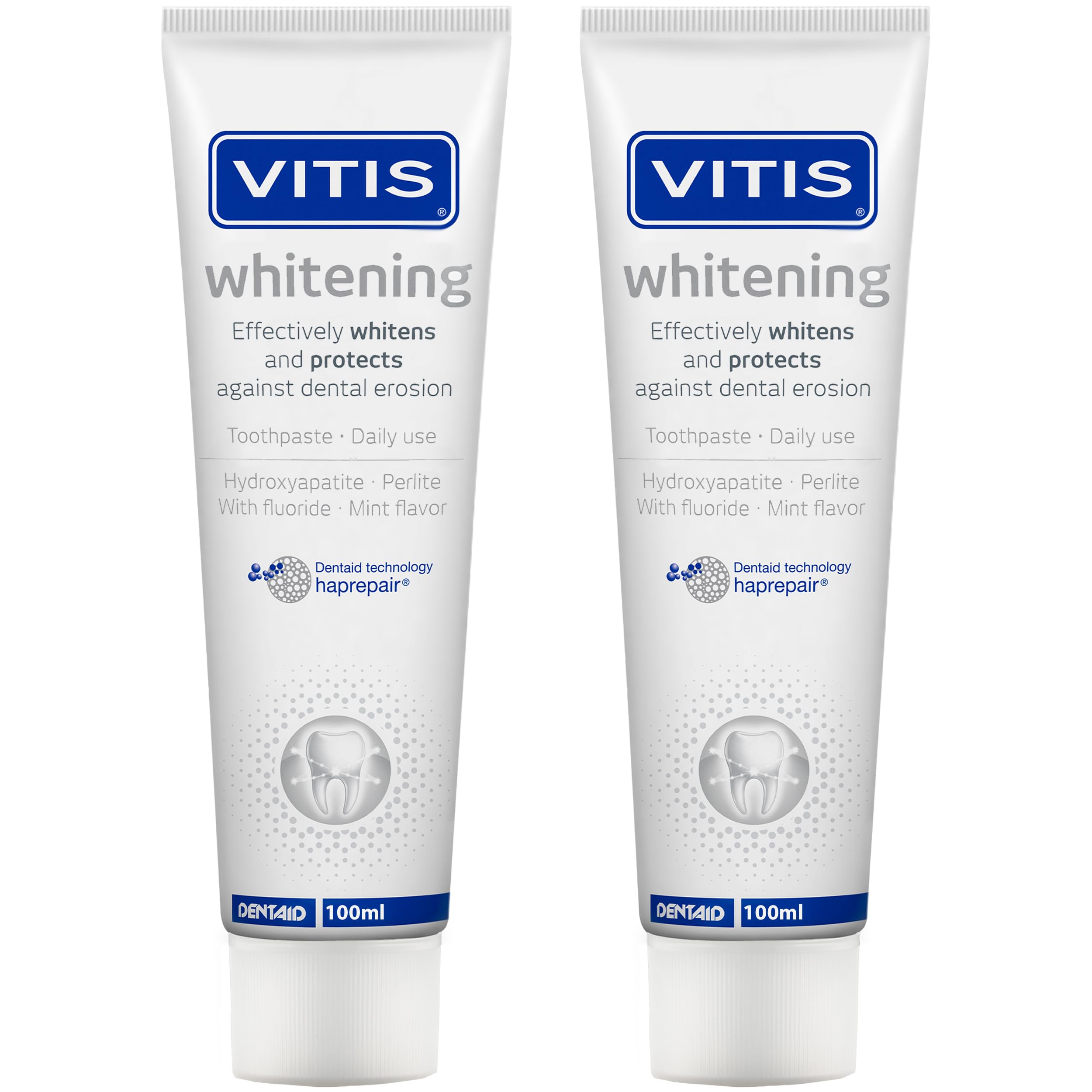 Vitis whitening Zahnpasta 100ml, 2er Pack (2x 100ml)