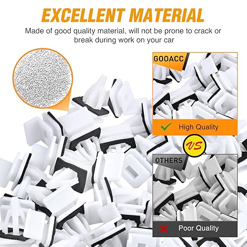 Miniatura 5 de GOOACC Clip de moldeo de panel basculante para Honda Accord CR-V Civic Element Odyssey Pilot Prelude para Acura CL Integra MDX RL RSX TL TSX Vigor