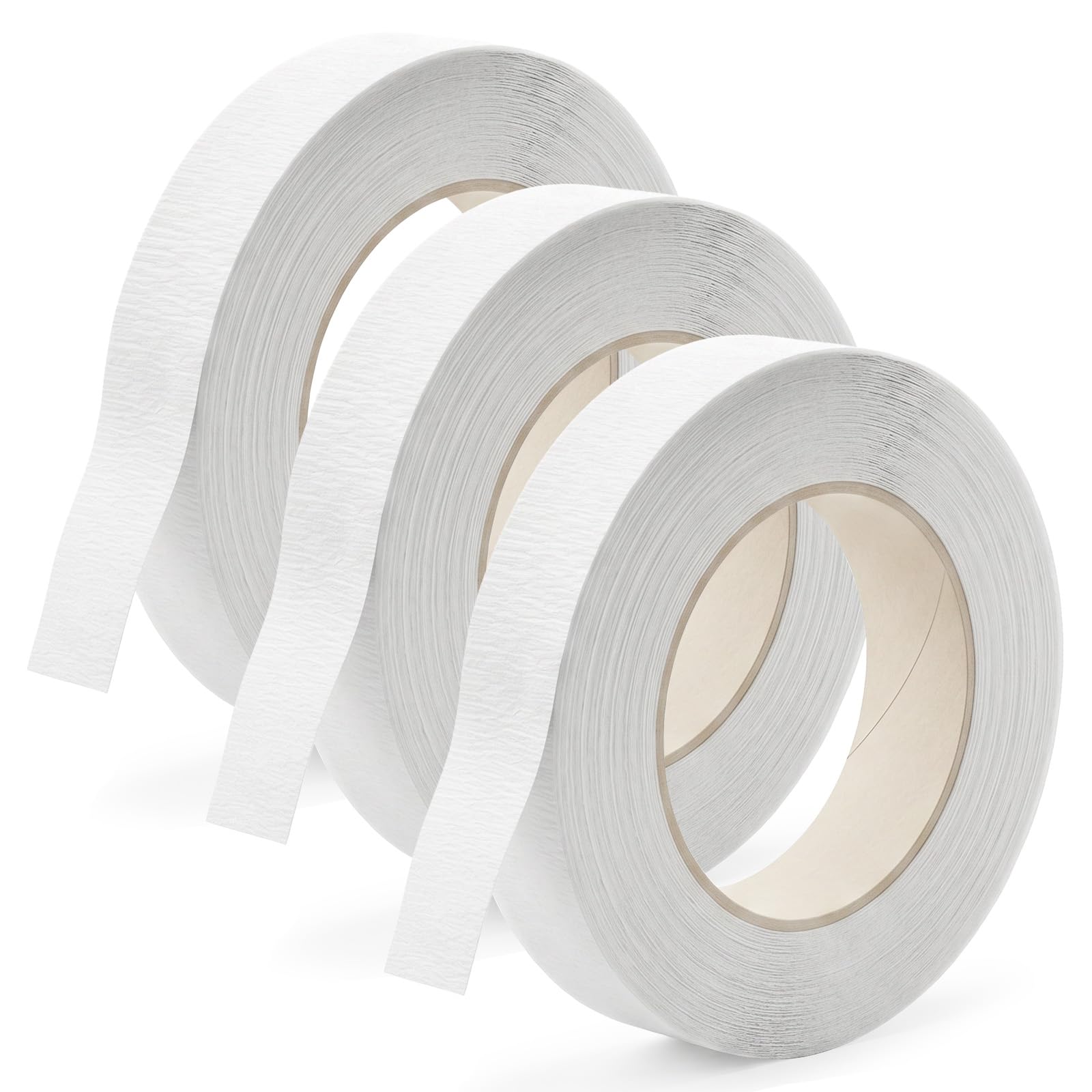 Ymapinc 3 Rolls White Floral Tape Waterproof, Florist Tape for Bouquet Stem Wrapping, Essential Floral Accessories & Bouquet Making Supplies for Corsages (White)