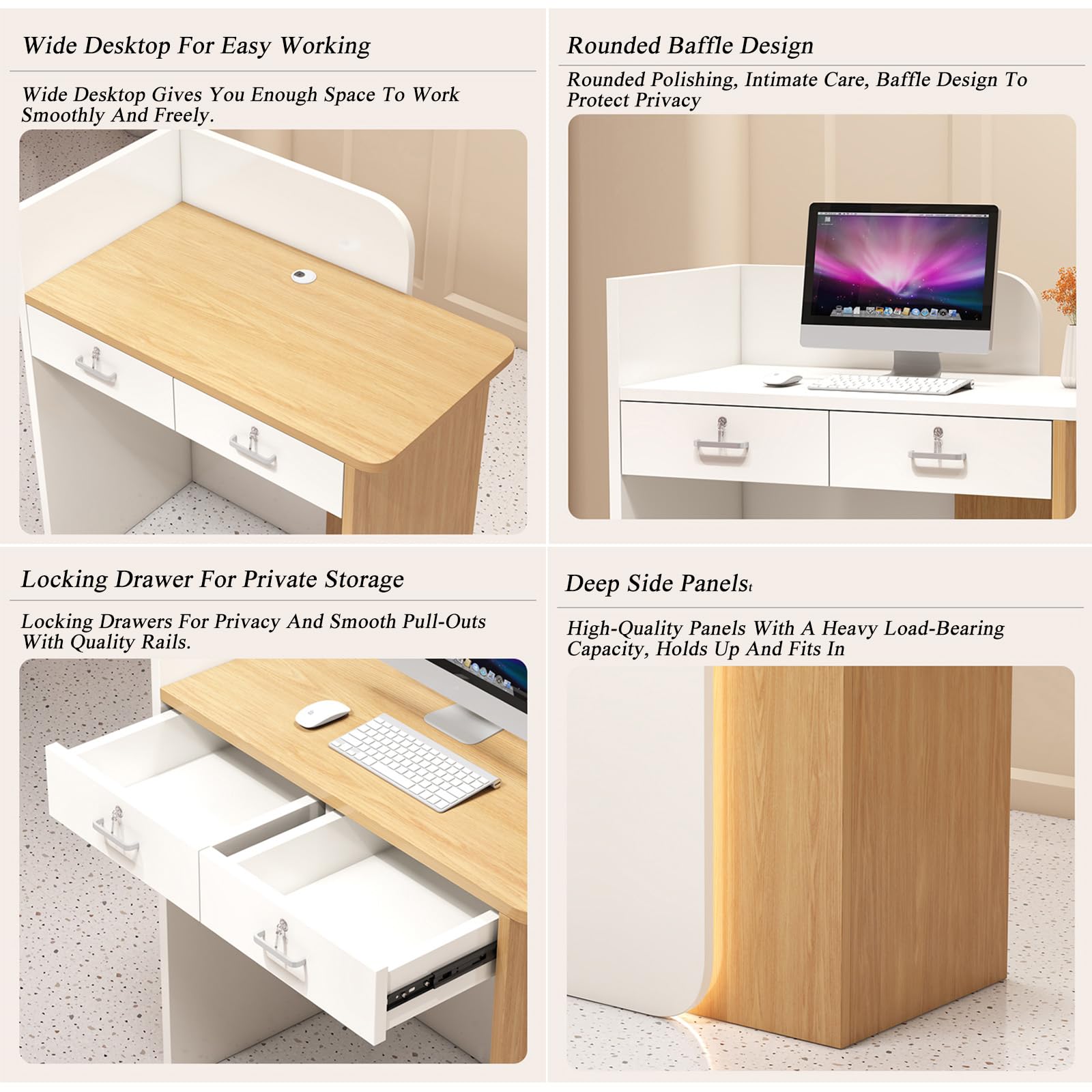 Coptoir Accueil,Coptoir De Réception 80C Euble Coptoir Avec Tiroir