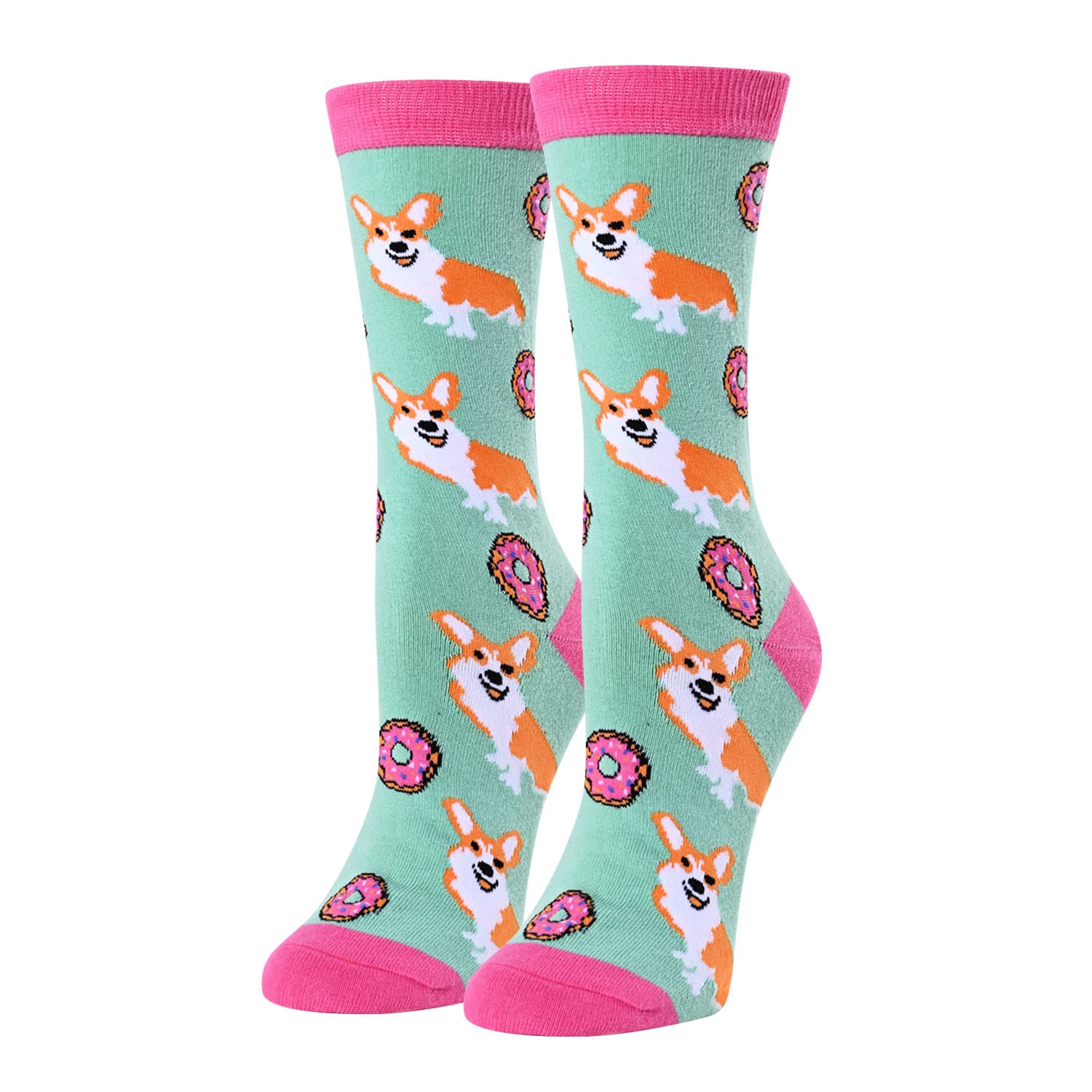 HAPPYPOPFunny Llama Socks Cow Cat Socks Duck Socks, Sloth Dog Gifts Horse Goat Gifts Women