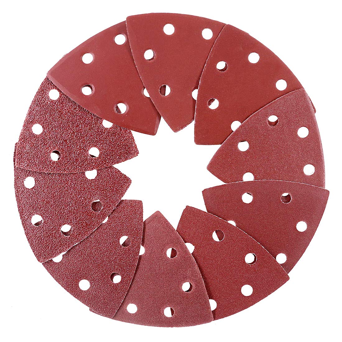 60 Stück Dreieckschleifer Schleifpapier - 93x93mm Klett-Schleifpapier In 6 Körnungen