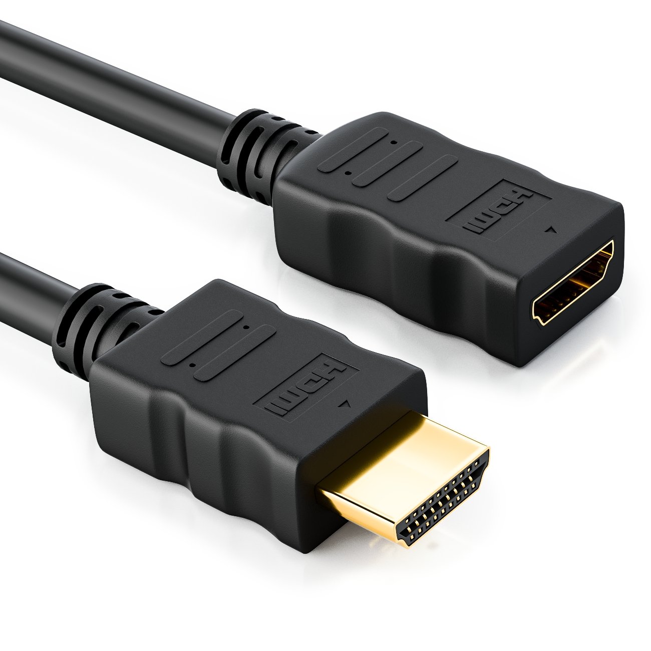 deleyCON 0,5m HDMI Extension Cable - Compatibile con HDMI 2.0a/b/1.4a - UHD 4K HDR 3D 1080p 2160p ARC - Alta Velocità con Ethernet