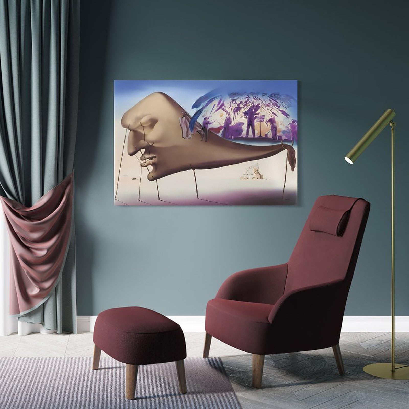 ダリの特大レアポスター(画題・SLEEP) Amazon.co.jp: Salvador Dali The Sleep サルバドール・ダリ