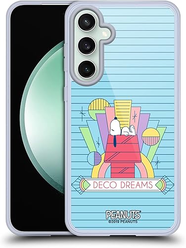 Miniatura 300 de Head Case Designs Funda de gel suave con licencia oficial de Peanuts House Snoopy Deco Dreams compatible con Samsung Galaxy S23 5G Casa,Blue