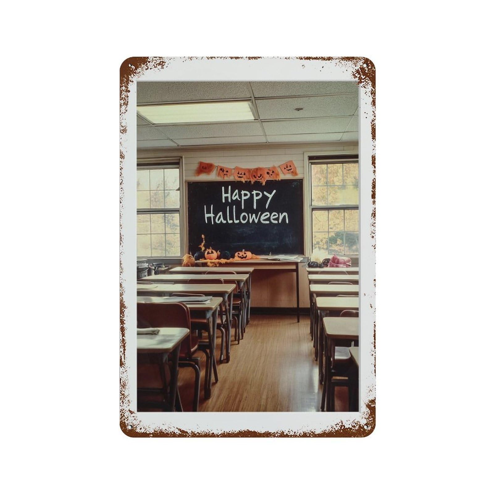 xiaoxiaoshen Happy Halloween, Photography S Wall Decor Art Metal Tin Poster Modern Home Decor Art Home Bar Shop Decorations Vintage Sign 30x20cm