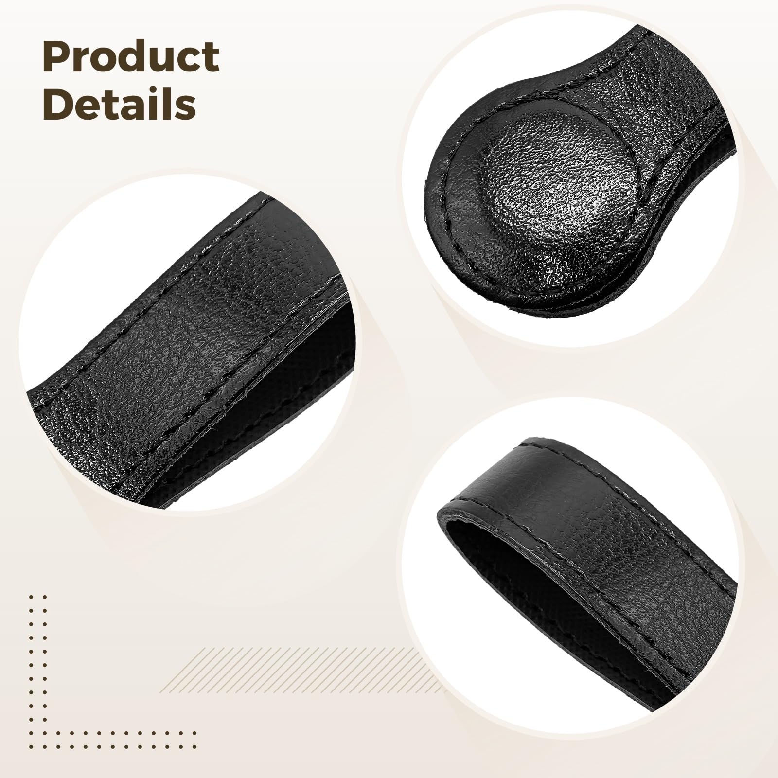 3er Set Magnetische Handtuchclips mit PU-Lederband, dekorative Bad Handtuchhalter mit starken Magneten, moderne Haken für Küchenhandtücher, zum Aufhängen in Bad, Küche und Waschküche