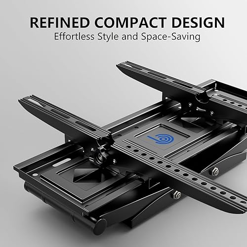 Miniatura 2 de Soporte de pared para TV de movimiento completo para televisores de 26 a 70 pulgadas de hasta 99 libras, soporte giratorio e inclinable con dos