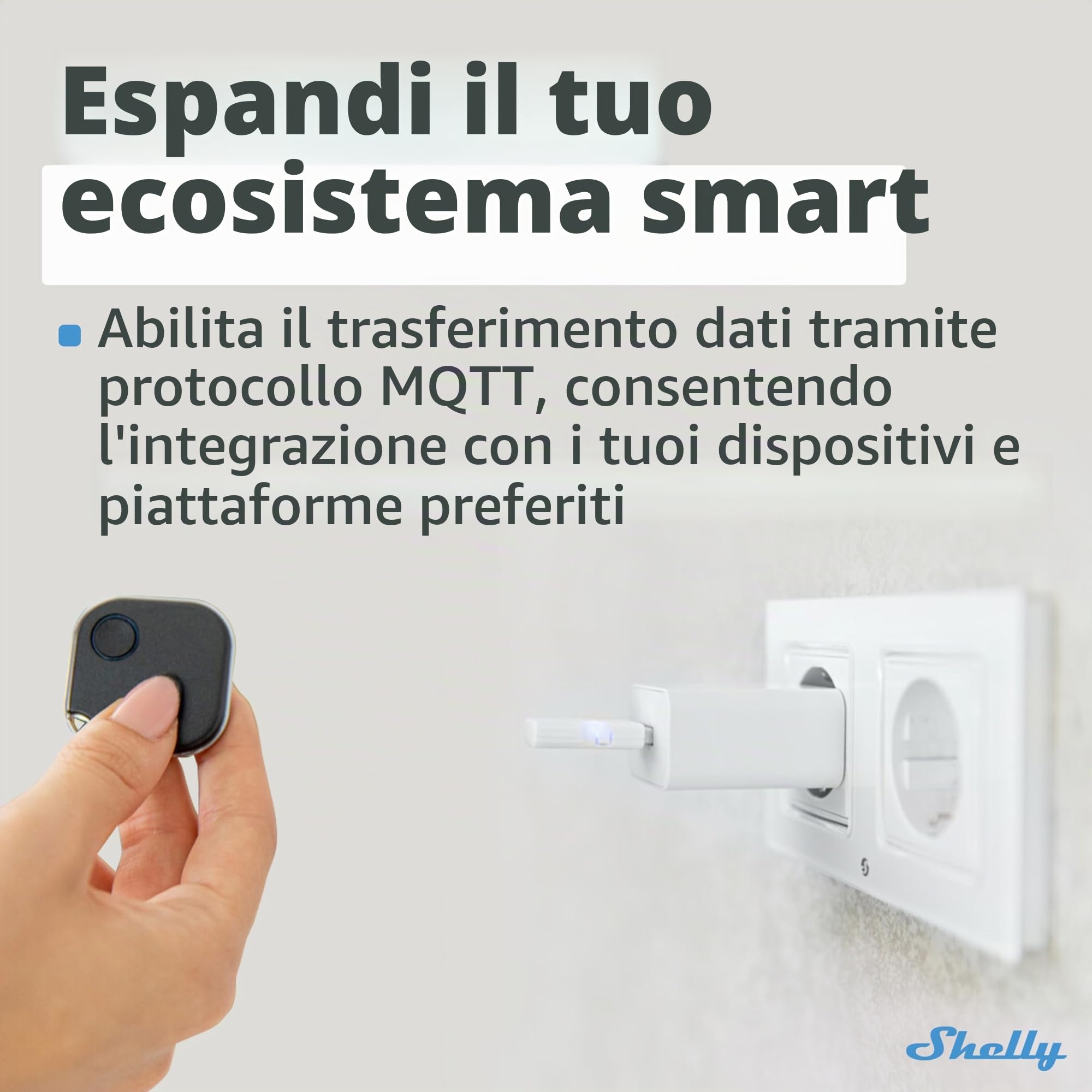 Shelly BLU Gateway Bluetooth WiFi Dongle USB-A Domotica Compatibile Alexa Google Home App iOS Android Senza Fili Ripetitore