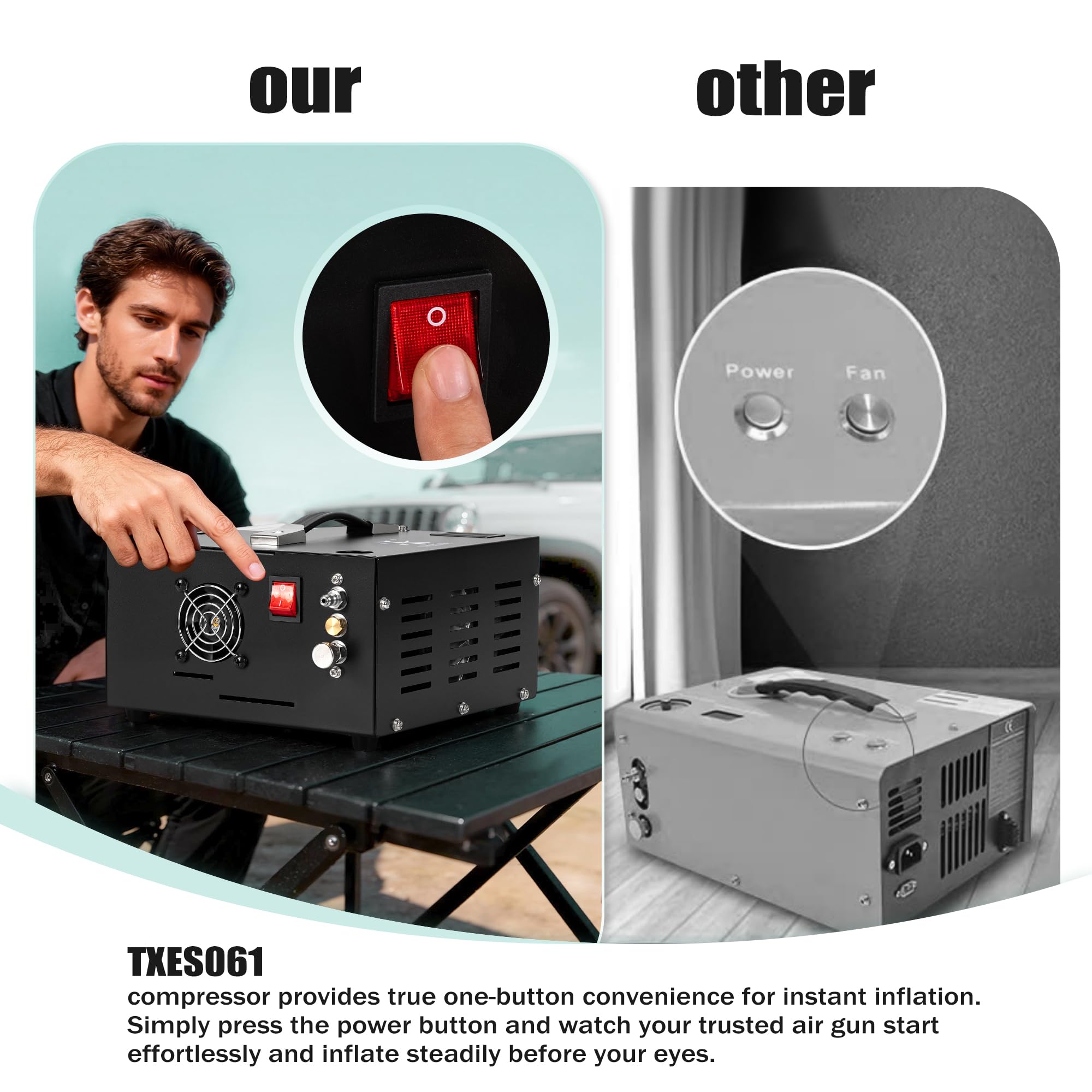 TUXING 4500Psi PCP Air Compressor - Portable & Fast -9 TUXING 4500Psi PCP Air Compressor - Portable & Fast -9