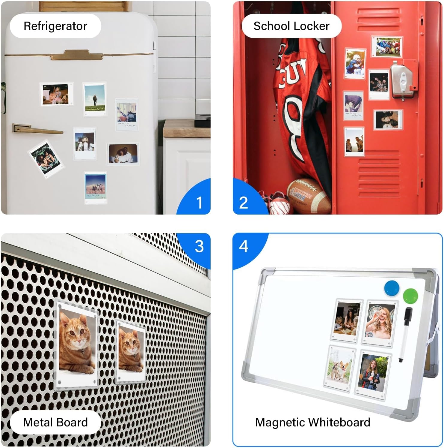 5 Pack Polariod Magnet Frame & 5 Pack 5x7 Acrylic Frame