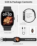 Smart Watch for Men Women Bluetooth Call, 1.85" HD Touch Screen AI Voice Smartwatch, Fitness Tracker 24/7 Heart Rate/Sleep Monitor, 120+ Sports Modes, IP68 Waterproof, smartwatch for Android & iOS
