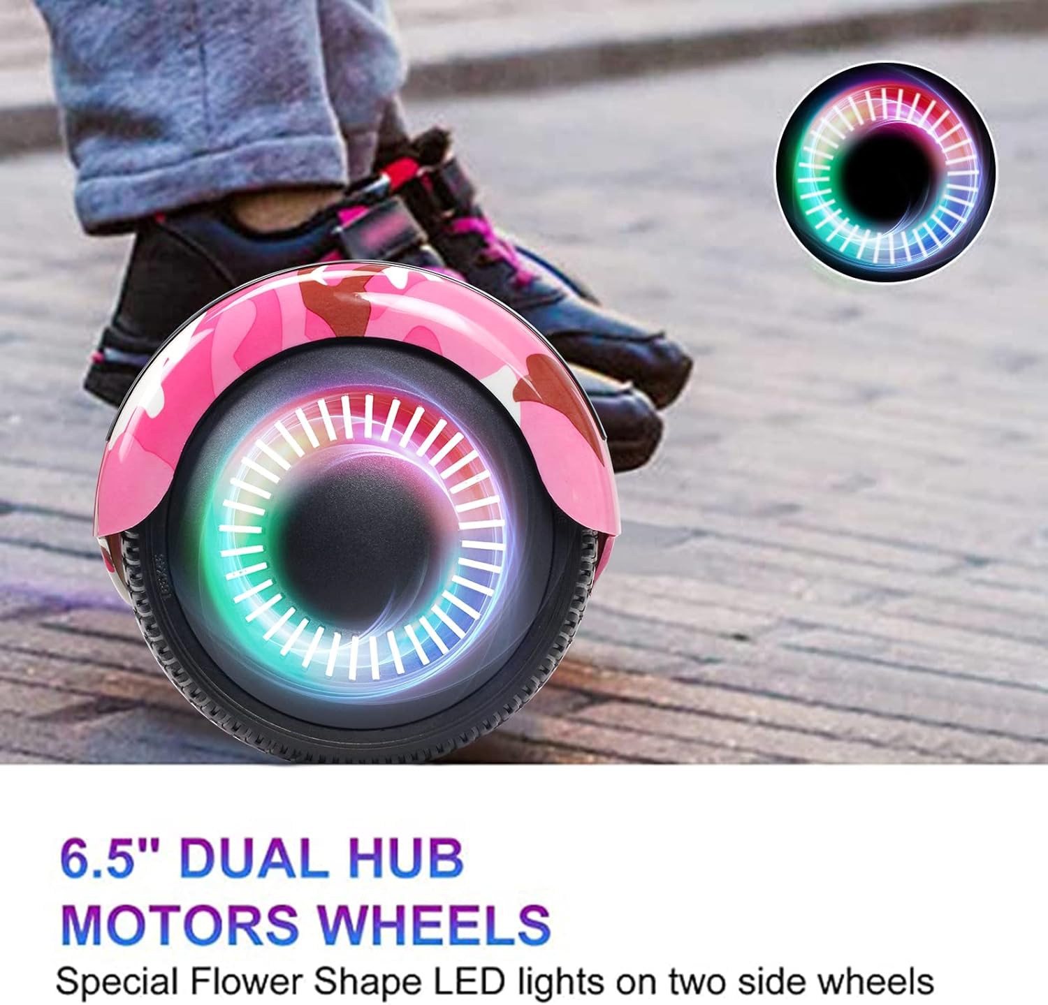 Hoverboard Sisigad with Bluetooth, pink mime 4 71e8+epzaGL. AC SL1500