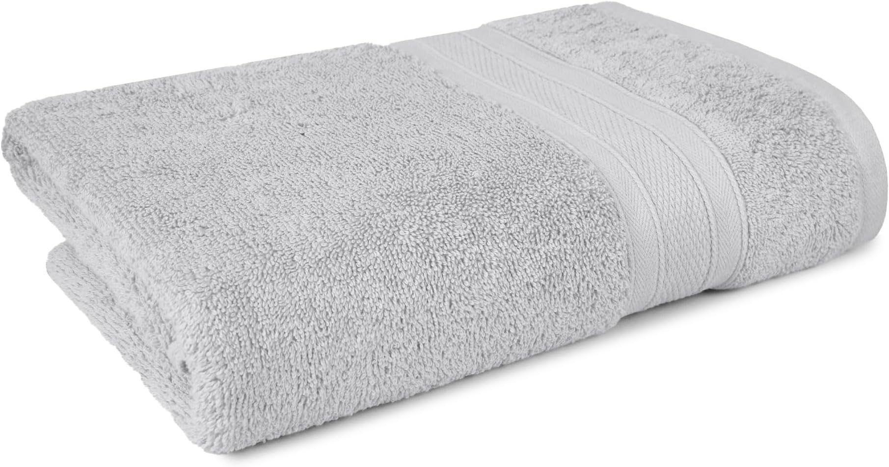 Trident Soft Comfort Air Rich 100% Cotton Towels for Bath, 500 GSM Large Size Bathroom Towels for Men/Women, 1 Piece Bath Towel (69cm x 137cm), Silver