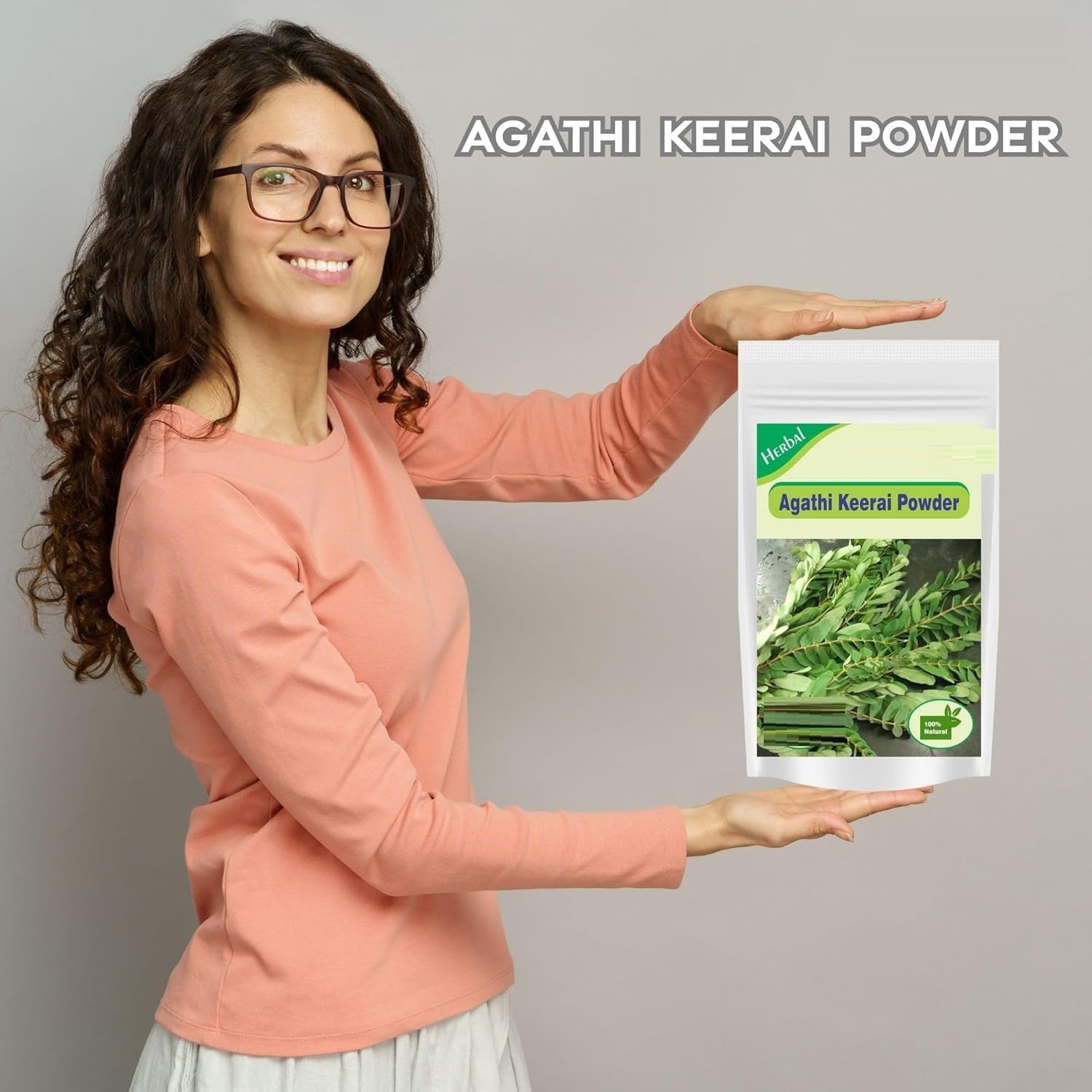 3.52oz Agathi Keerai Powder 100 GM | Hummingbird Sesbania, Alata Cassia, Agasti, Agastya & Dirghaphalaka Powder for Traditional Ayurvedic Benefits Pack of 1