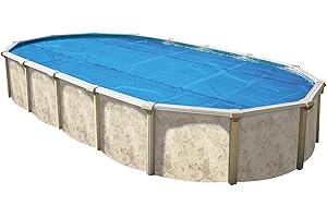 18 x 33 Pool Premium Blue Oval Solar Cover