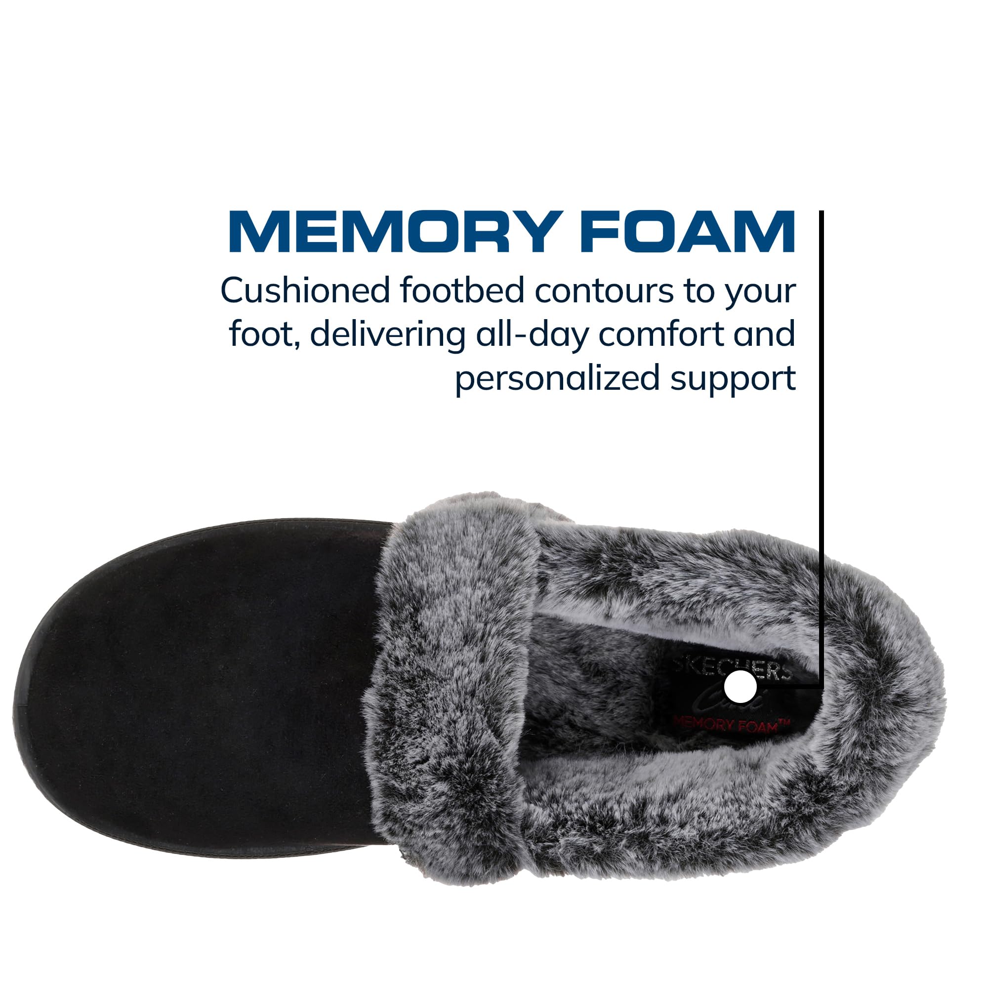 Skechers COZY CAMPFIRE TEAM TOASTY - Kapcie damski