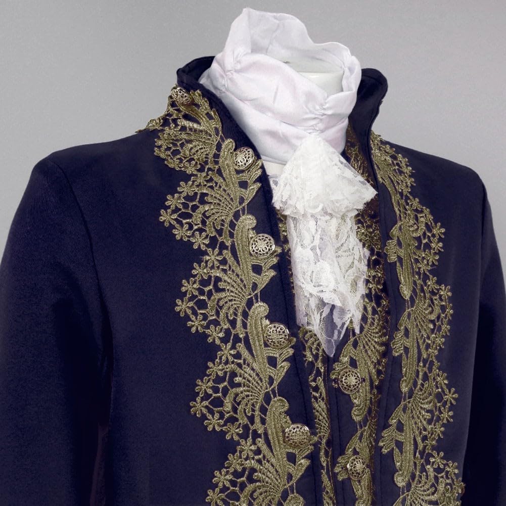 Niceminiwall para Traje Cosplay para Caballero Británico Hombre para Estilo Victoriano(Blue XL)