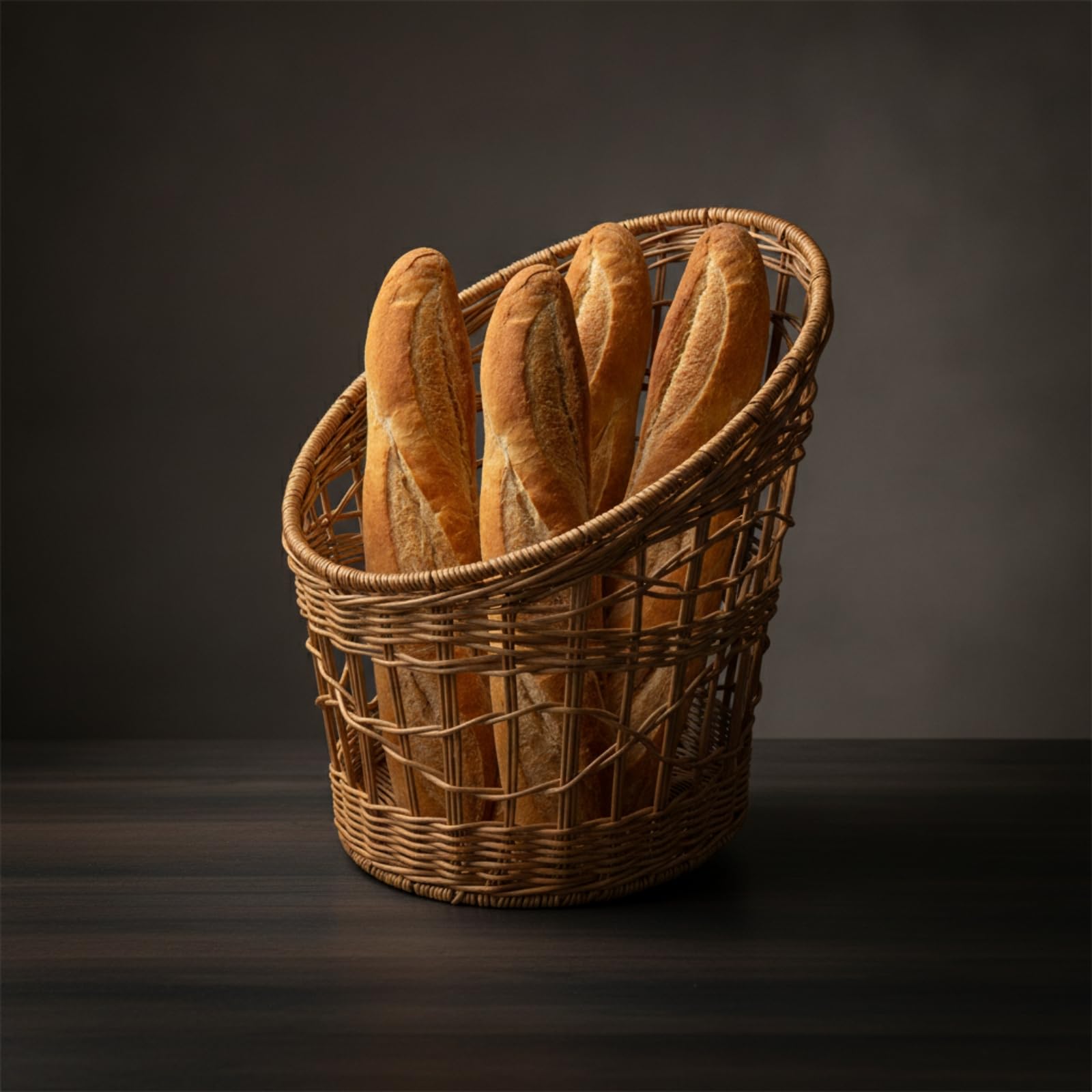 Cestino per Tige in Metallo e Ventilato Cestino Pane con Struttura Aperta Facile da Pulire Tavola per, Buffet, Stile D