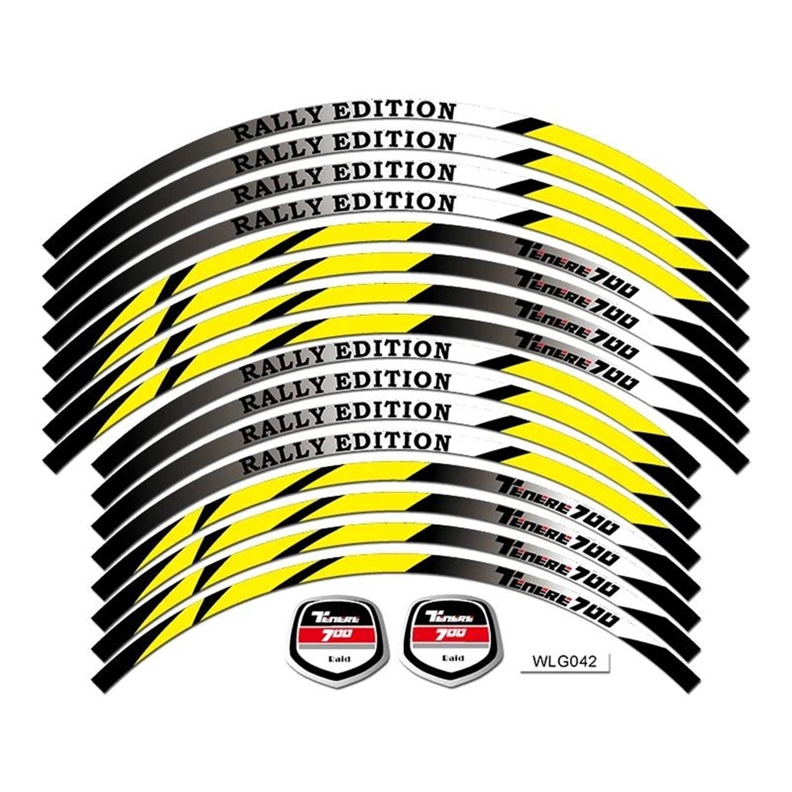 Motorcycle Stickers Reflective Wheel Rim for Tenere 700 Decorative(Color5)
