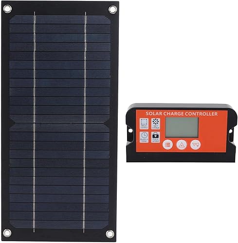 Kit de panel de energía de 600 W con controlador de carga de 100 A, cable de extensión, clip de batería, cargador portátil para RV camping al aire