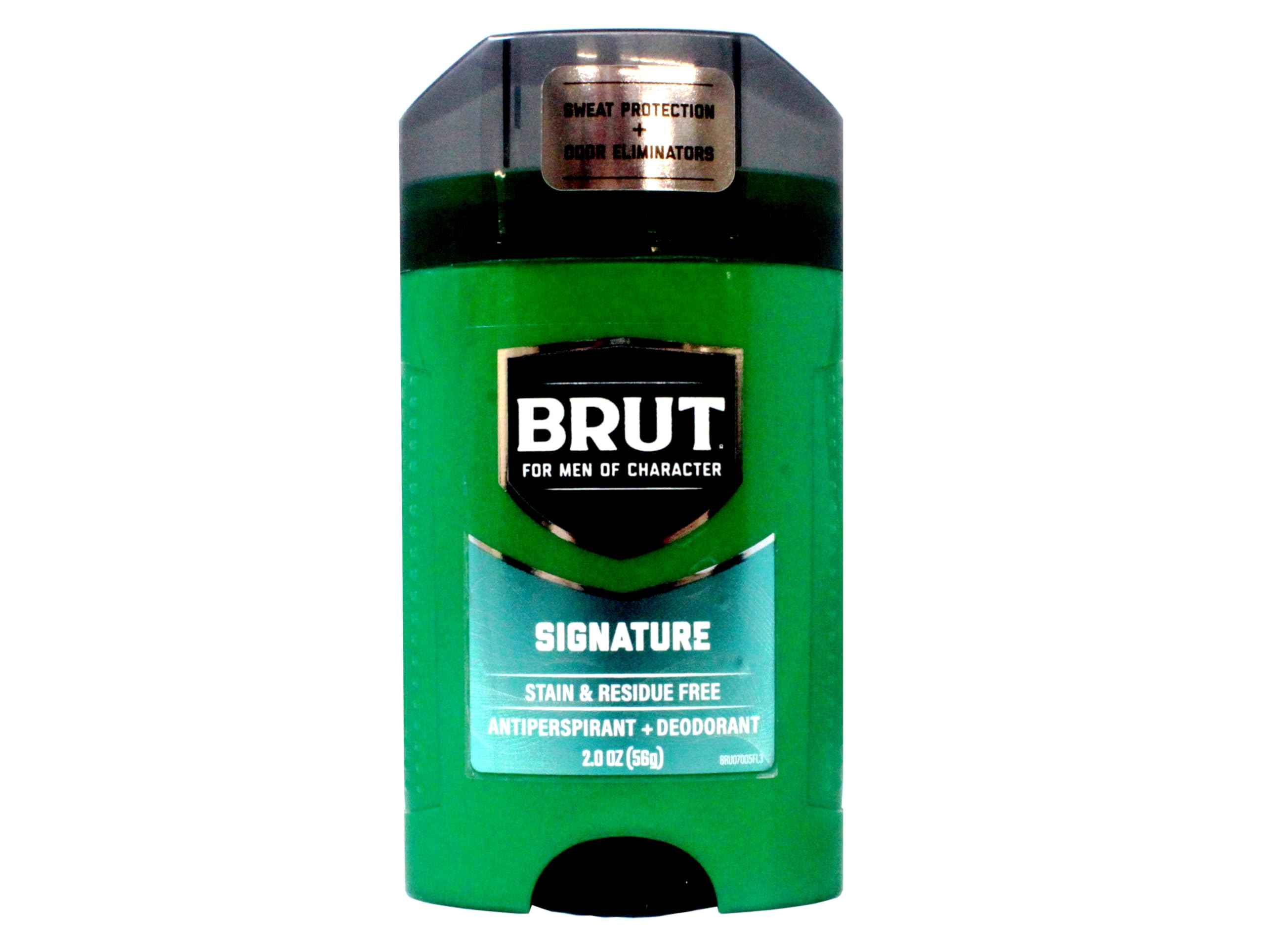 BRUT Antiperspirant + Deodorant Stick Signature, Stain & Residue Free, 2 Oz (Pack of 12)