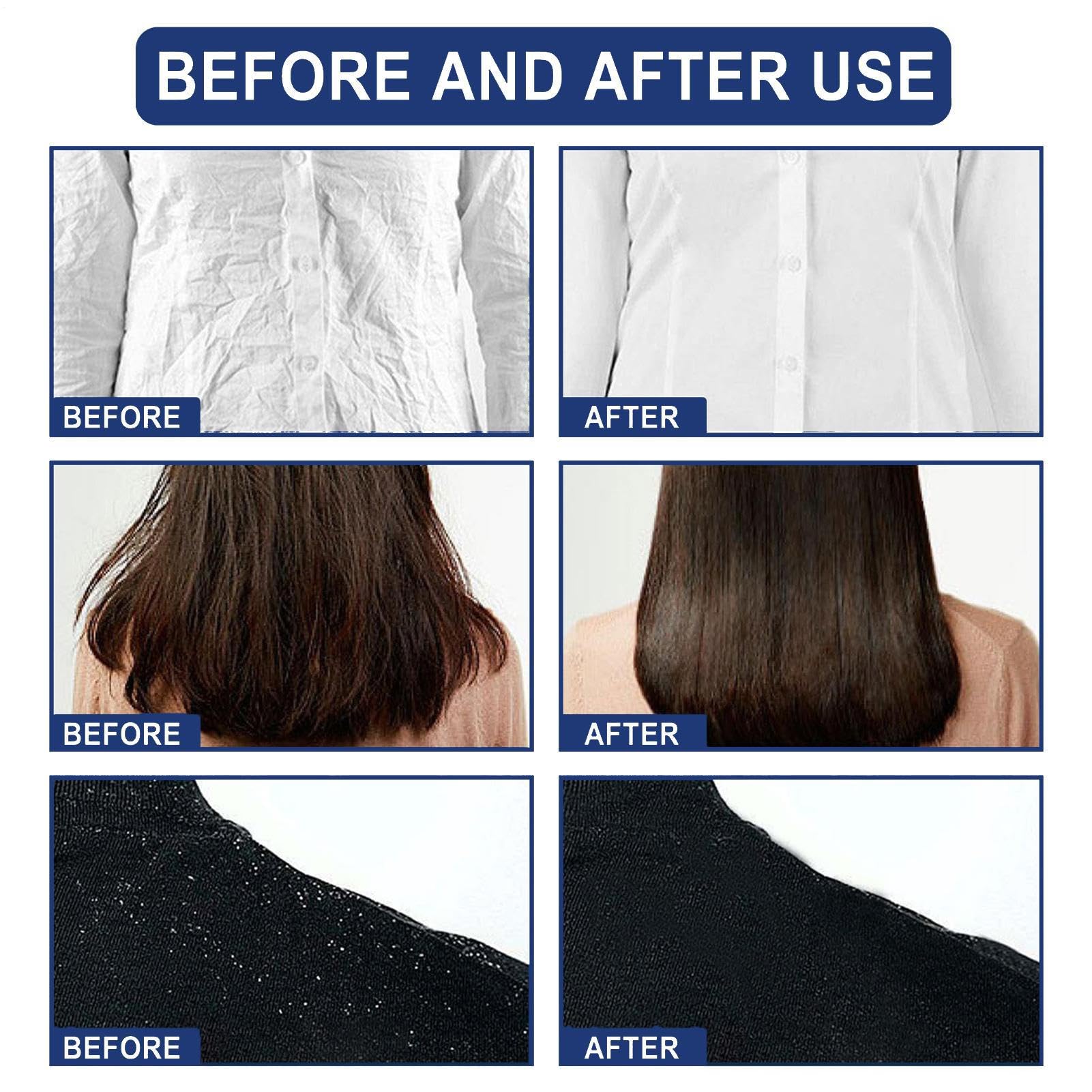 Spray Antistatique Pour Vêtements - Flacon 80ml Élimine Instantanément L'Électricité Statique Cheveux Et Tissus - Adoucissant Instantané Anti-Frisottis pour Vêtements et Tapis