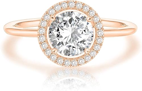 PAVOI - Anillos chapados en oro de 14K con cristal de piedra natal Anillos para mujer