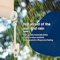 Vista 3 de Piezas de repuesto para sombra, receptor elástico y elástico, amarres de sombra, resistencia a la intemperie, para persianas enrollables Coolaroo