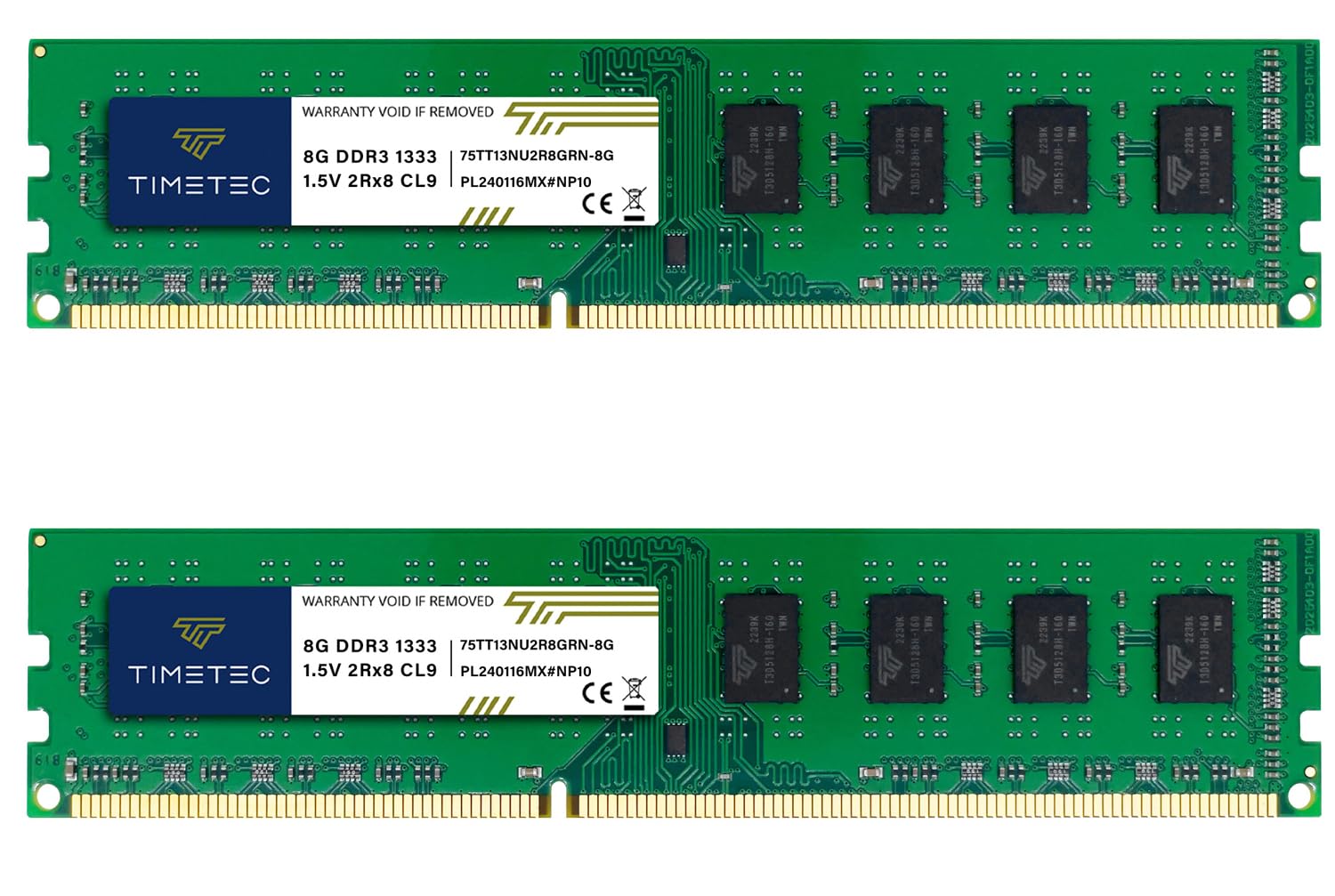 Timetec 16 Go KIT (2x8Go) DDR3 1333MHz PC3-10600 Non ECC Unbuffered 1