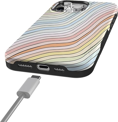 Vista 653 de Casely Funda para iPhone 15 Pro Jardín Secreto Flores mixtas Funda atrevida Compatible con MagSafe y botón de acción Jardín Secreto Floral
