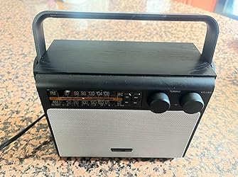 Amazon.com: YOWGULF Portable AM FM Radio, Bluetooth Radio with Best ...