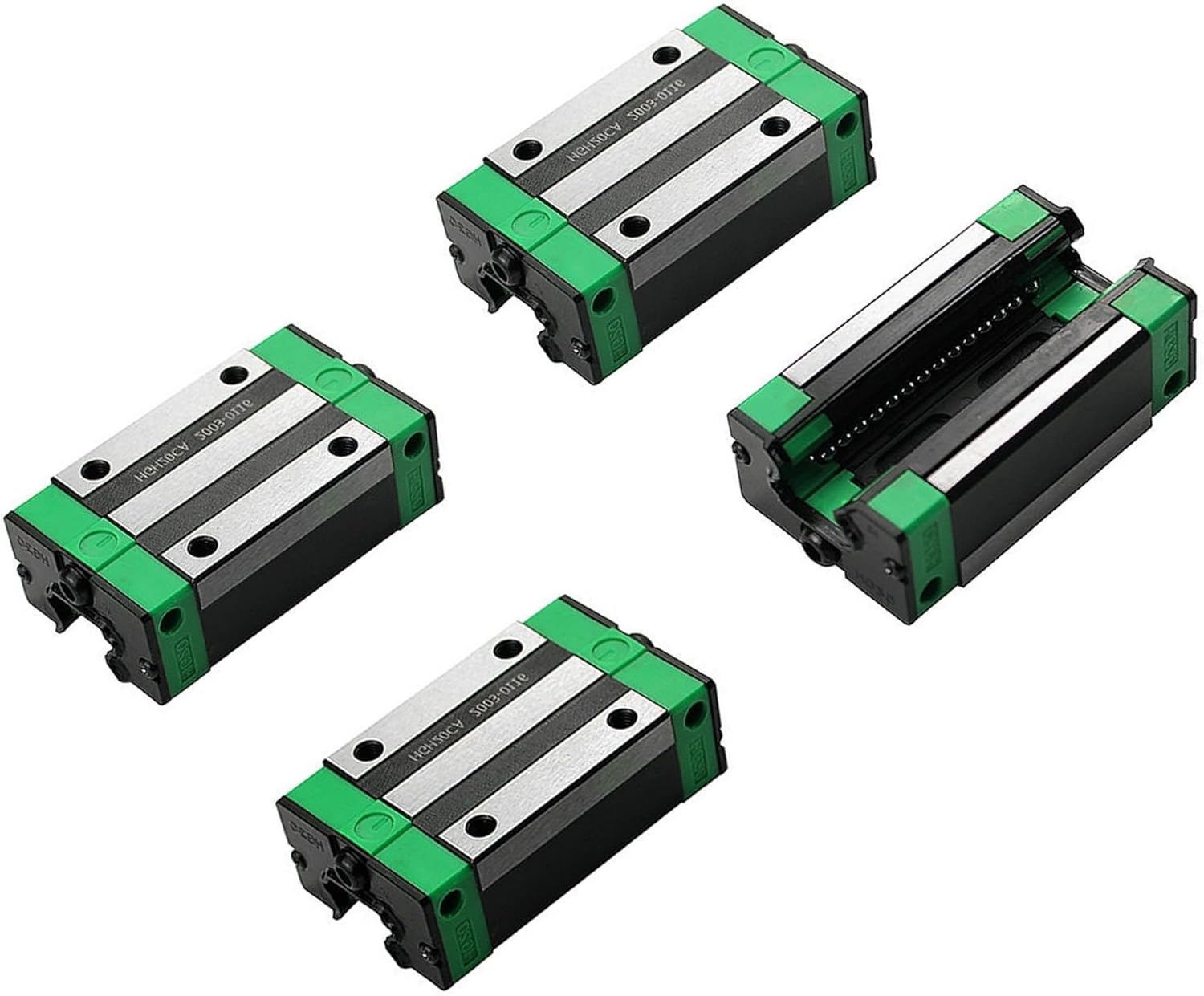HGR20 Linear Rail Slide 2PCS HGR20 200mm Linear Guide Rail with 4PCS HGH20CA Carriage Bearing Block Kit High Precision Low Noise CNC Parts for Machine and DIY Craft