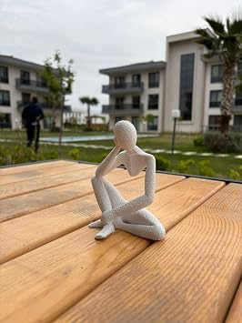 Thinking Abstract Figure Decorative Modern Sculpture Small - 81 x 62 x 99 mm
