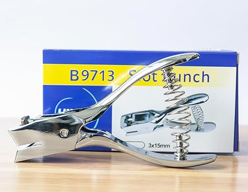 Vista 2 de Samyo Herramienta de perforación de mano para tarjeta de identificación, perforadora de metal, herramienta de perforación para tarjeta