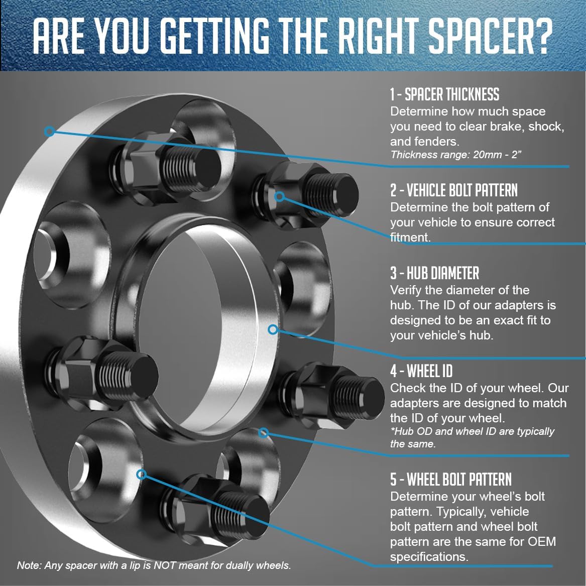 Wheel Accessories Parts 2 Pcs Hub Centric Wheel Spacers Adapters 5 on 115mm 5x115mm 1.00 Inch Thick 71.5mm Hub M14x1.5 14x1.5 Thread Stud Fits Chrysler 300 ｜ Dodge Challenger Charger Magnum