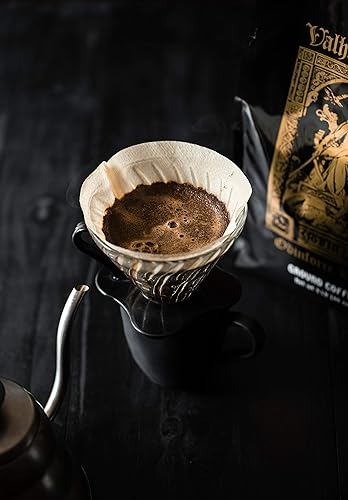 Vista 10 de Death Wish Coffee, Valhalla Java Odinforce Blend - Café molido tostado oscuro - Granos arábica y Robusta - 2 bolsas (12 onzas)