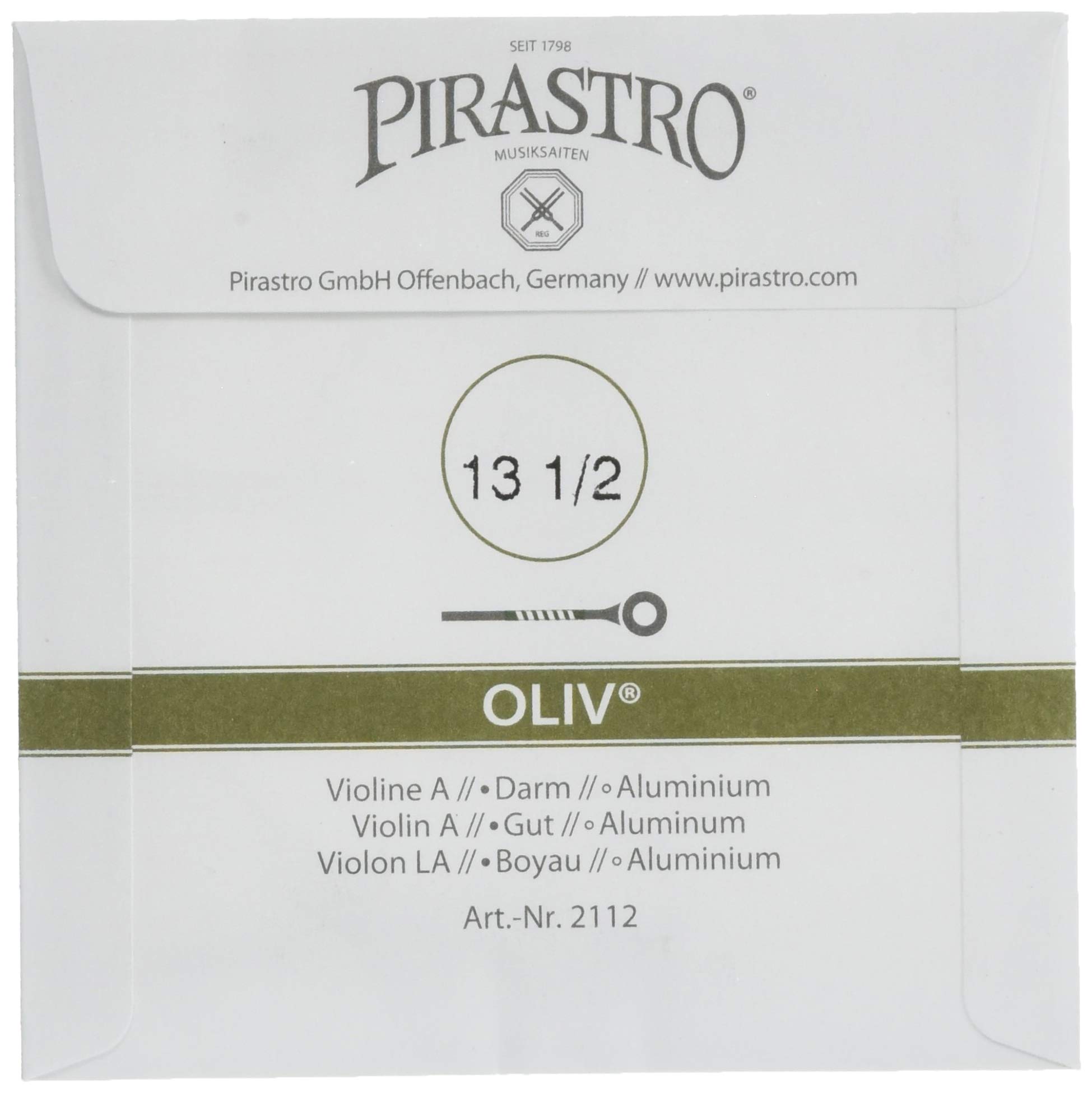 Amazon.co.jp: PIRASTRO オリーブ 4/4 (M) A #2112 Vn弦 パッケージ