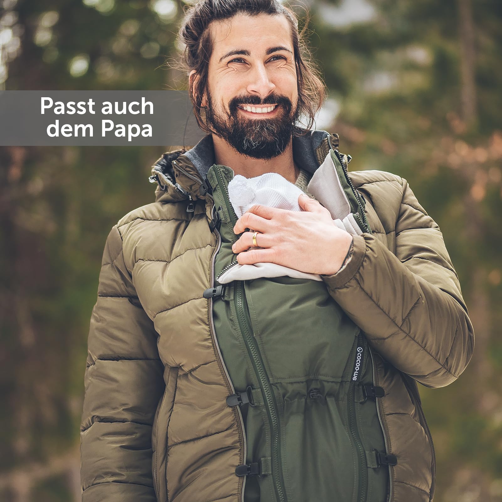Jackenerweiterung | mach Deine Lieblingsjacke zur Umstandsjacke oder Tragejacke | für Jede Jacke & Konfektionsgröße | für Schwangerschaft & Baby-Tragezeit | Ganzjahres-Kombi