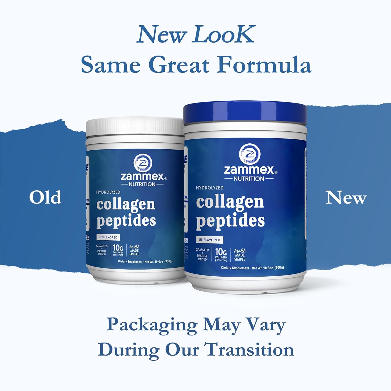 Zammex Premium Collagen Peptides Powder,Hydrolyzed Collagen Peptide for Women Men,Support for Hair Skin Nails, Joints Health,Grass Fed,Non-GMO,Keto Friendly,Gluten-Free,Easy to Digest,30 Servings - Image 2