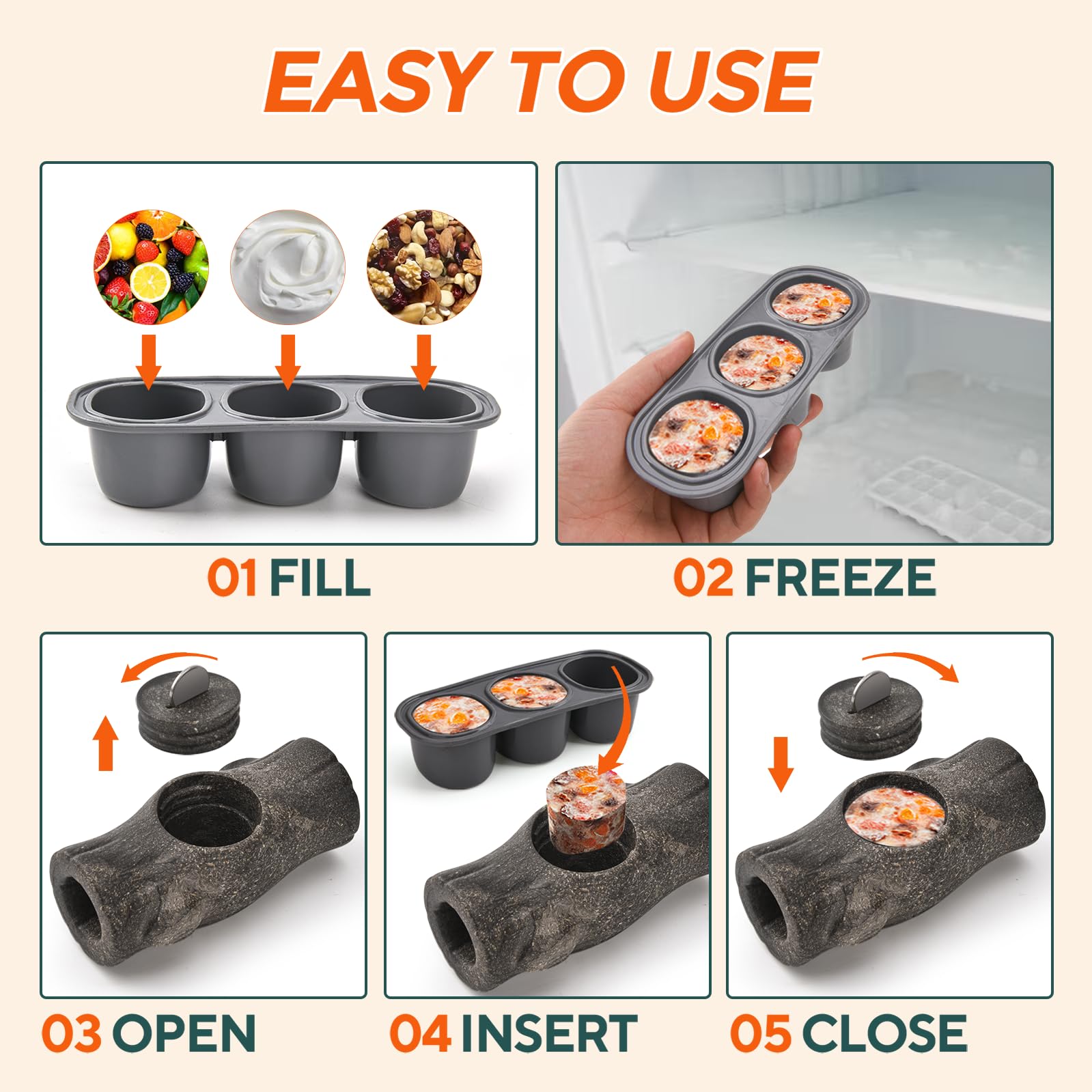 AUSCAT Dog Enrichment Toys, Dog Frozen Treat Toys to Keep Them Busy - Image 4