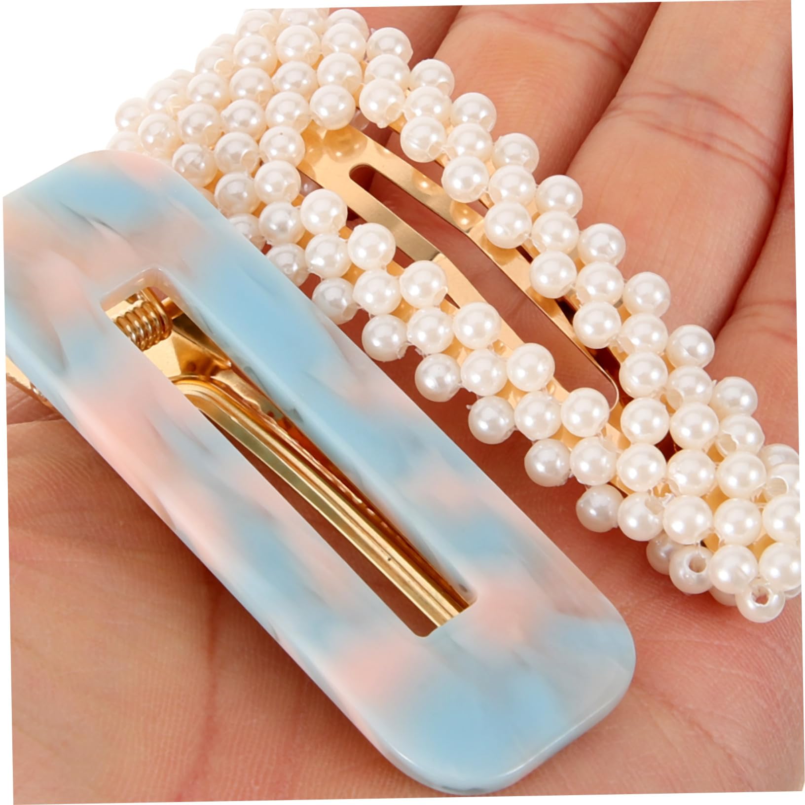 30pièces Barrettes Marbre Accessoires De Cheveux Pour Femmes Et Filles Design Creux Élégant Pour Les Styles De Coiffure