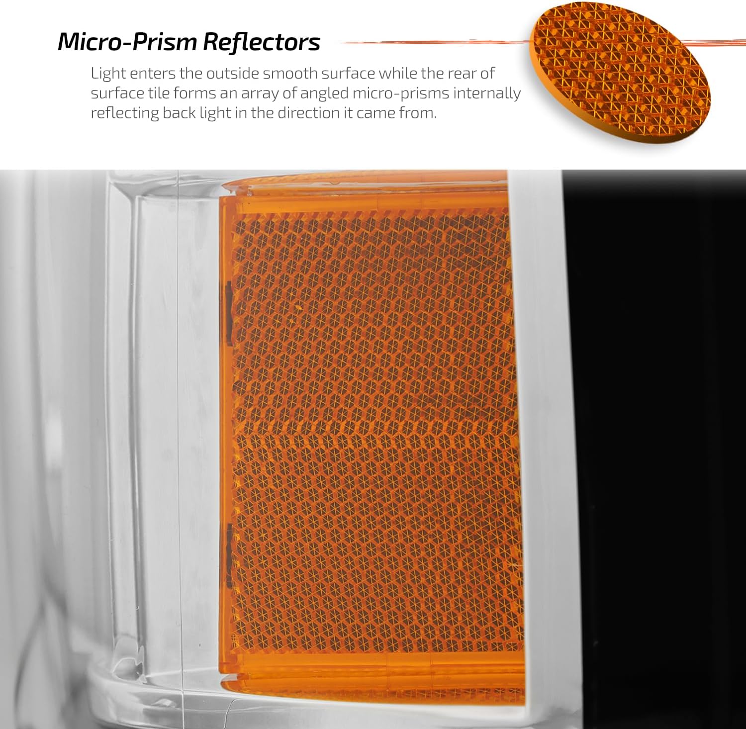 AKKON - Fit 1992 1993 1994 1995 1996 Ford Bronco 92-96 F150|250|F350 Headlights w/LED Bar Headlamp Chrome Housing Driver - Passenger Side Direct Replacement