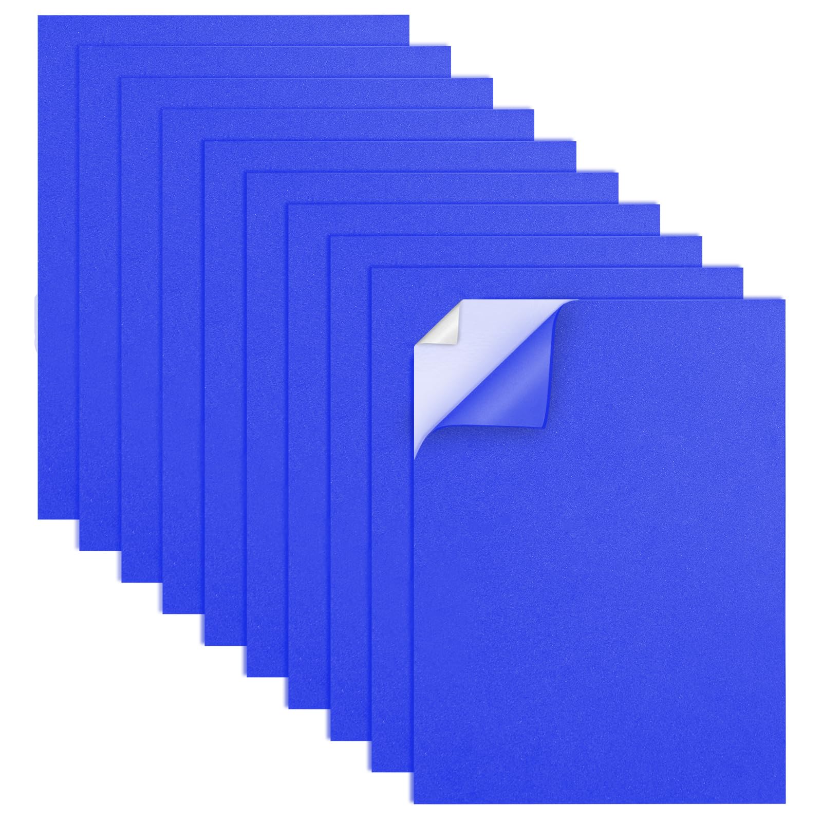 MEARCOOH 10pcs 22 x 30 cm 2 mm Self-Adhesive Foam Sheets, Sticky EVA Foam Paper for Crafts